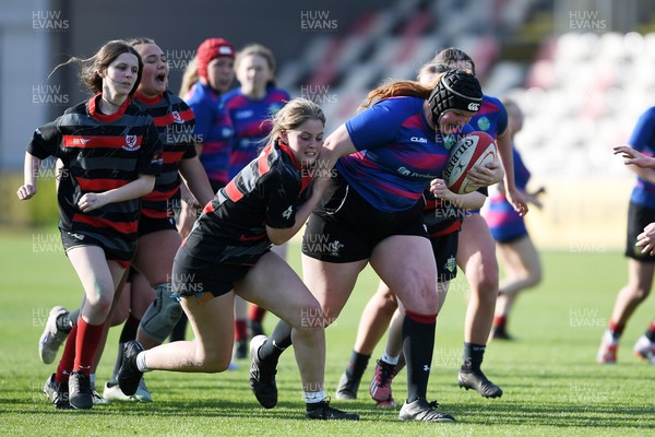 060525 - Ysgol Cwm Rhymni v Ysgol Bro Dur - Girls Schools U16s Cup Final - Cassie Cole of Ysgol Bro Dur