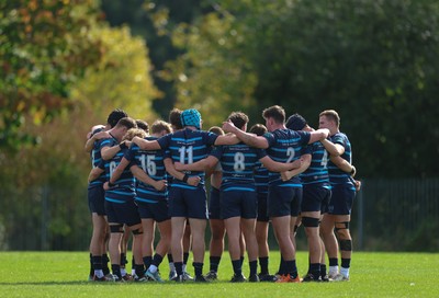 011025 - Ysgol Gyfun Gymraeg Glantaf v Coleg Gwent, WRU Welsh Schools & Colleges league - Ysgol Glantaf ahead of the match