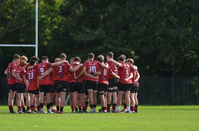 011025 - Ysgol Gyfun Gymraeg Glantaf v Coleg Gwent, WRU Welsh Schools & Colleges league - Coleg Gwent ahead of the match