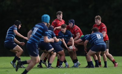 011025 - Ysgol Gyfun Gymraeg Glantaf v Coleg Gwent, WRU Welsh Schools & Colleges league - Ysgol Glantaf win the line out