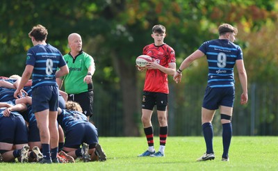 011025 - Ysgol Gyfun Gymraeg Glantaf v Coleg Gwent, WRU Welsh Schools & Colleges league - Jake Jenkins of Coleg Gwent