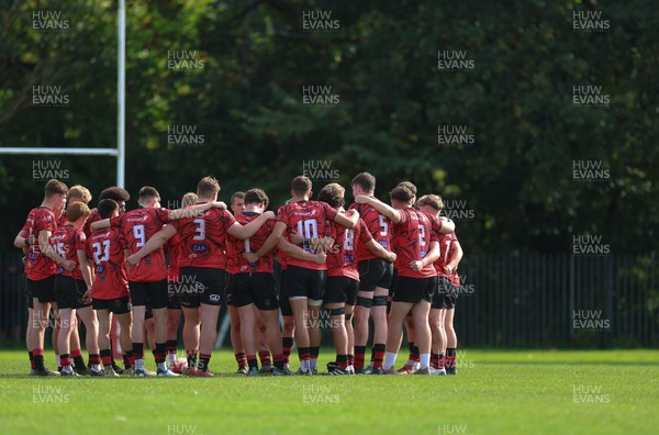 011025 - Ysgol Gyfun Gymraeg Glantaf v Coleg Gwent, WRU Welsh Schools & Colleges league - Coleg Gwent ahead of the match