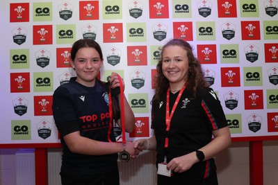 190324 - Ysgol Godre’r Berwyn v Ysgol Bro Dur - WRU Welsh Schools Girls U14 Cup Final - Ysgol Bro Dur’s Isobelle Thomas - Player of the Match