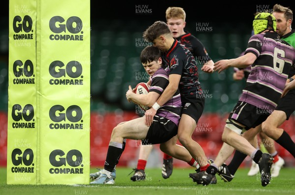 101224 - Ysgol Gyfun Bro Myrddin v Ysgol Gyfun Cwm Rhymni - WSC U18s Champion of Champions - Rhys Jones of Ysgol Gyfun Bro Myrddin 