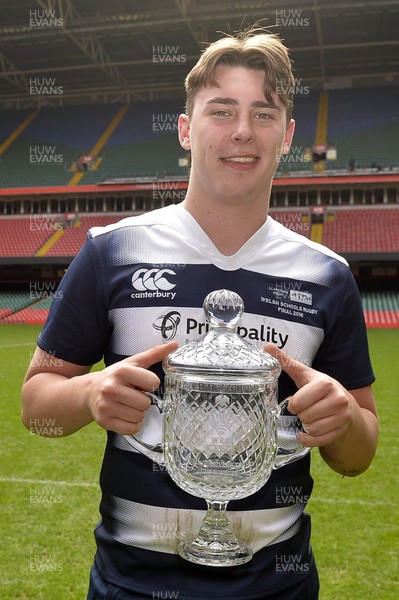 130416 - Ysgol Gyfun Gwyr v Llanishen High- WRU Schools Cup Final Llanishen Captain Joshua Moore