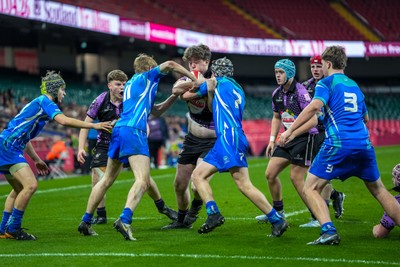 111225 - Ysgol Gymraeg Bro Morgannwg v Ysgol Gyfun Gymraeg Bro Myrddin - U18 Schools and Colleges Champions of Champions - Zac Edwards