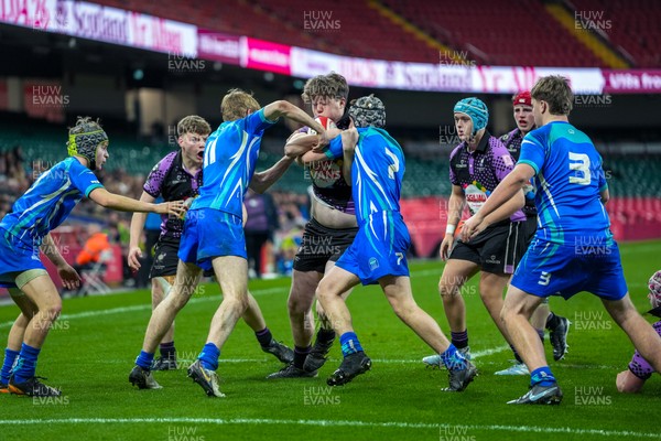 111225 - Ysgol Gymraeg Bro Morgannwg v Ysgol Gyfun Gymraeg Bro Myrddin - U18 Schools and Colleges Champions of Champions - Zac Edwards