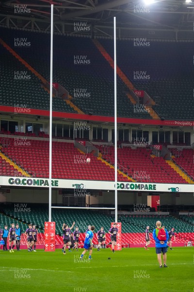 111225 - Ysgol Gymraeg Bro Morgannwg v Ysgol Gyfun Gymraeg Bro Myrddin - U18 Schools and Colleges Champions of Champions - Rhys Muxworthy of Ysgol Gymraeg Bro Morgannwg kicks a conversion