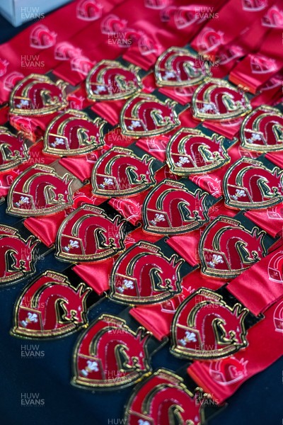 111225 - Ysgol Gymraeg Bro Morgannwg v Ysgol Gyfun Gymraeg Bro Myrddin - U18 Schools and Colleges Champions of Champions - First place medals displayed on a table