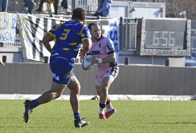 291125 - Zebre Parma v Cardiff Rugby - United Rugby Championship - Ioan Lloyd of Cardiff 