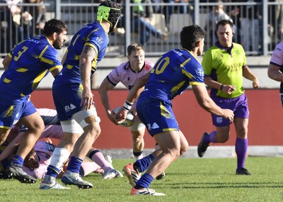 291125 - Zebre Parma v Cardiff Rugby - United Rugby Championship - Aled Davies of Cardiff 