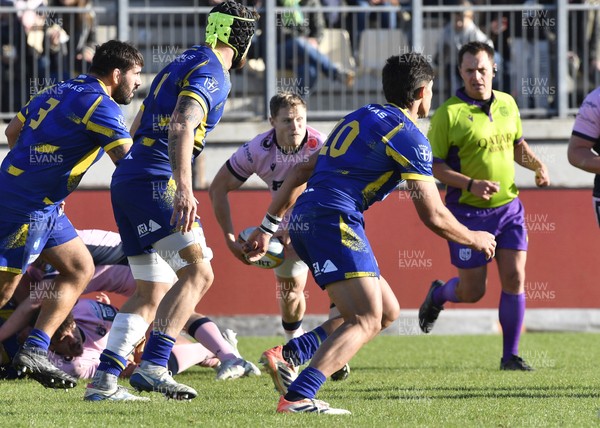 291125 - Zebre Parma v Cardiff Rugby - United Rugby Championship - Aled Davies of Cardiff 
