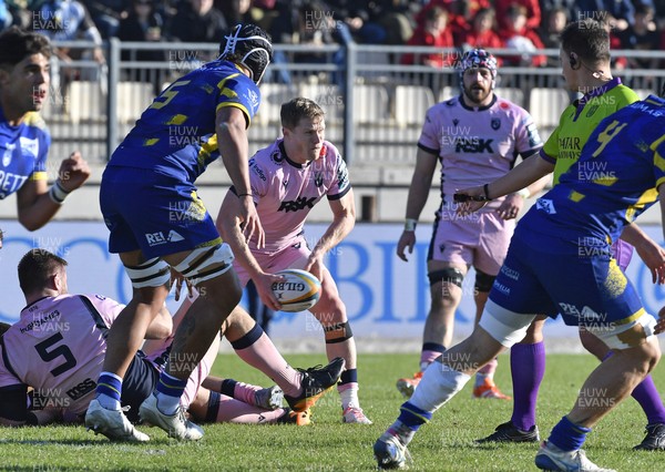 291125 - Zebre Parma v Cardiff Rugby - United Rugby Championship - Aled Davies of Cardiff 