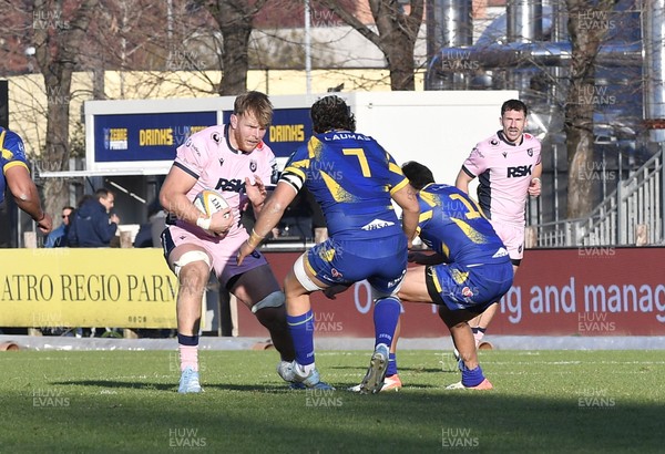 291125 - Zebre Parma v Cardiff Rugby - United Rugby Championship - Josh McNally of Cardiff 