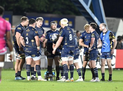 110426 - Zebre Parma v Dragons RFC - EPCR Challenge Cup Quarter Final - Dragons huddle