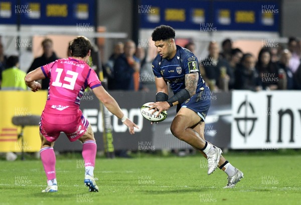 110426 - Zebre Parma v Dragons RFC - EPCR Challenge Cup Quarter Final - Fetuli Paea of Dragons 