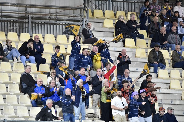 110426 - Zebre Parma v Dragons RFC - EPCR Challenge Cup Quarter Final - Dragons fans