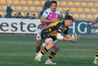 130124 - Zebre Parma v Dragons RFC - EPCR Challenge Cup - Harri Ackerman of Dragons