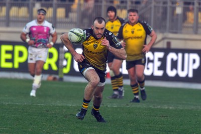 130124 - Zebre Parma v Dragons RFC - EPCR Challenge Cup - Cai Evans of Dragons