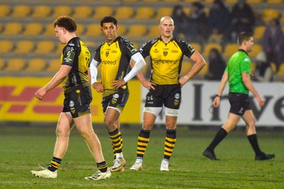 130124 - Zebre Parma v Dragons RFC - EPCR Challenge Cup - Dejected Dragons players at full time