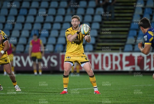 240426 - Zebre Parma v Dragons RFC - United Rugby Championship - Angus O’Brien of Dragons 