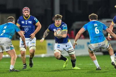 280225 - Zebre Parma v Dragons RFC - United Rugby Championship - Davide Ruggeri of Zebre 