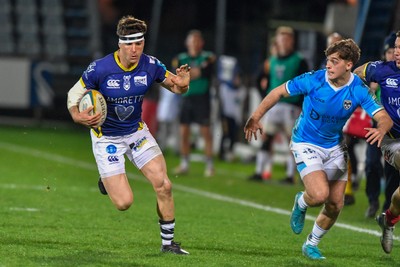 280225 - Zebre Parma v Dragons RFC - United Rugby Championship - Geronimo Prisciantelli of Zebre 