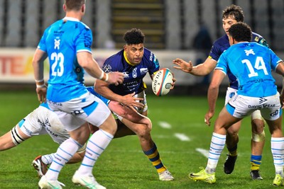 280225 - Zebre Parma v Dragons RFC - United Rugby Championship - Fetuli Paea of Zebre 