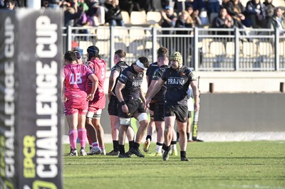 110126 - Zebre Parma v Ospreys - EPCR Challenge Cup - Gwilym Evans and Harri Deaves of Ospreys 