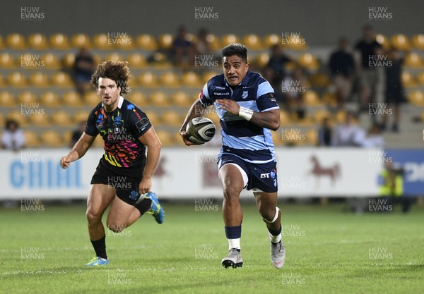 150918 - Zebre v Cardiff Blues - Guinness PRO14 -  Rey Lee-Lo of Cardiff Blues